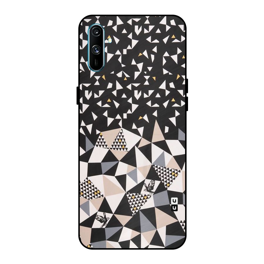 Abstract Varied Triangles Metal Back Case for Realme C3