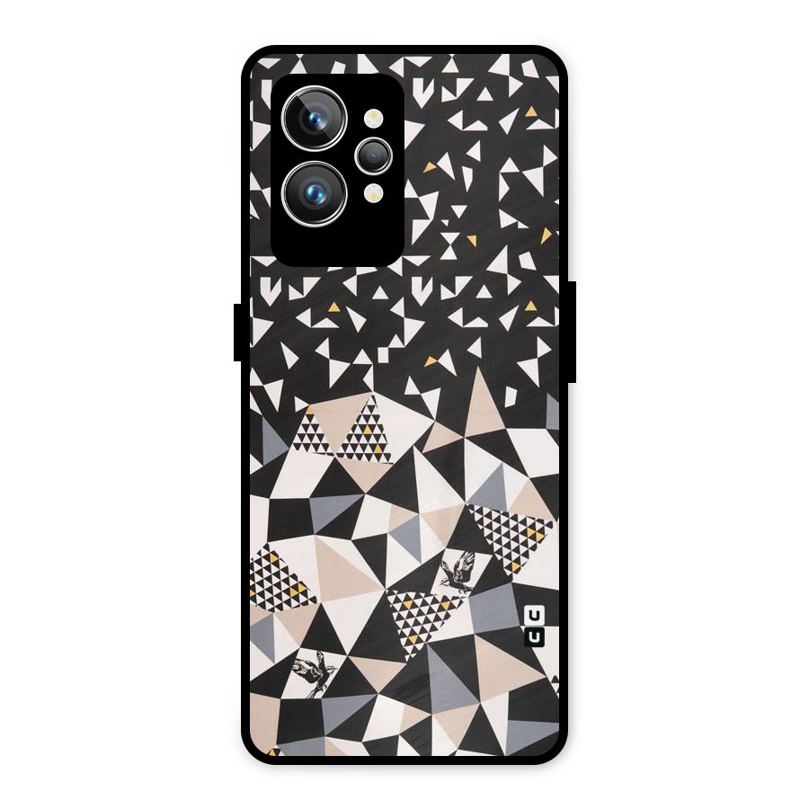Abstract Varied Triangles Metal Back Case for Realme GT2 Pro