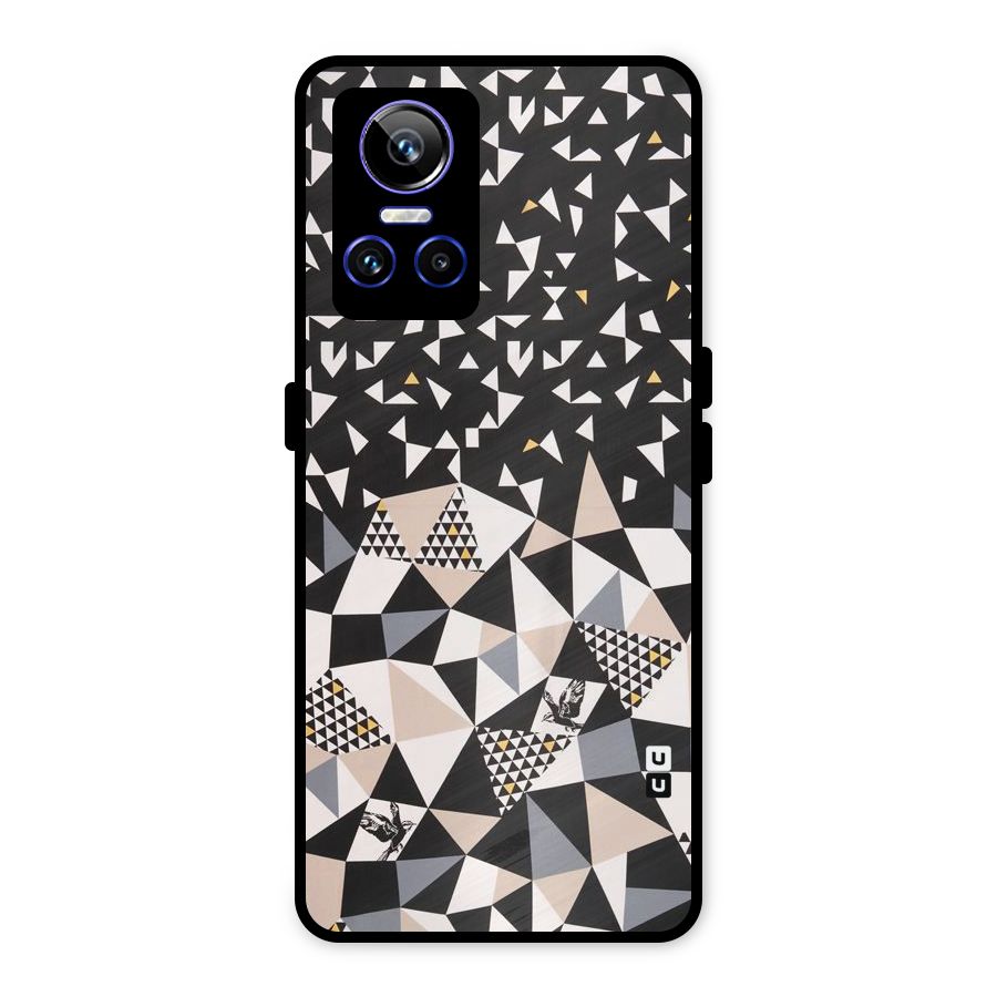Abstract Varied Triangles Metal Back Case for Realme GT Neo 3