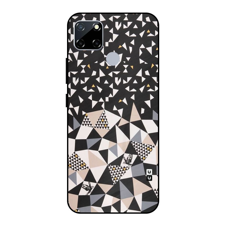 Abstract Varied Triangles Metal Back Case for Realme Narzo 20
