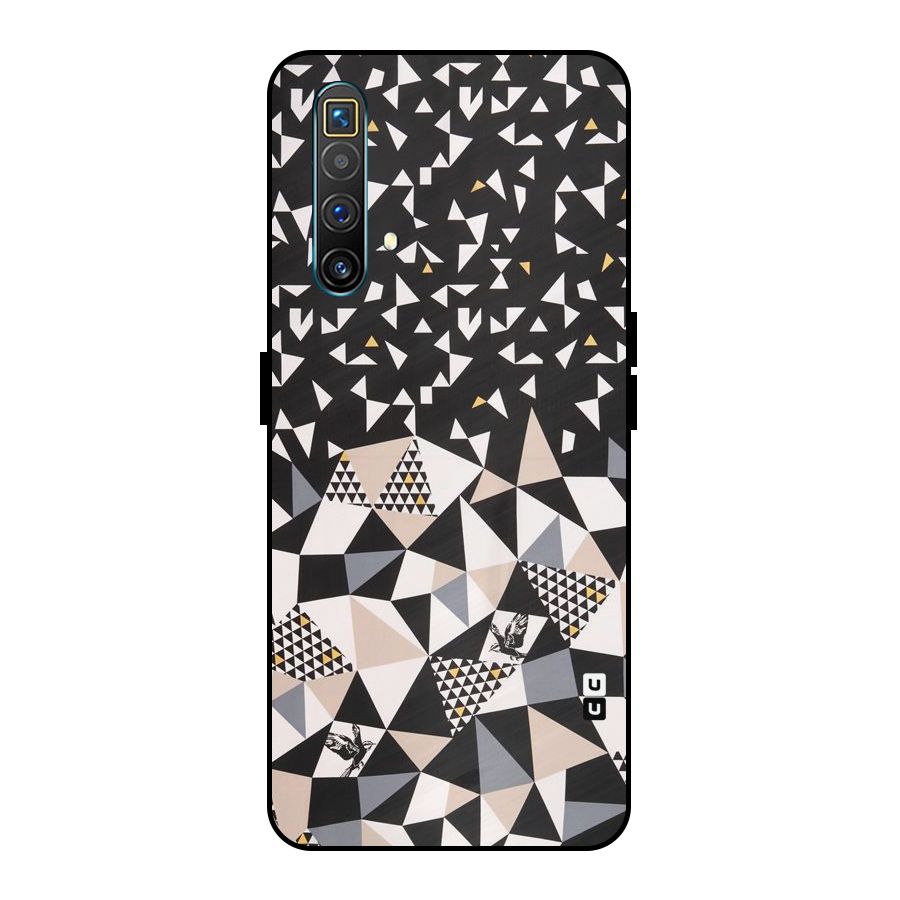 Abstract Varied Triangles Metal Back Case for Realme X3