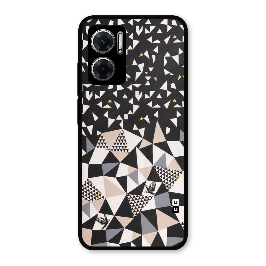 Abstract Varied Triangles Metal Back Case for Redmi 11 Prime 5G
