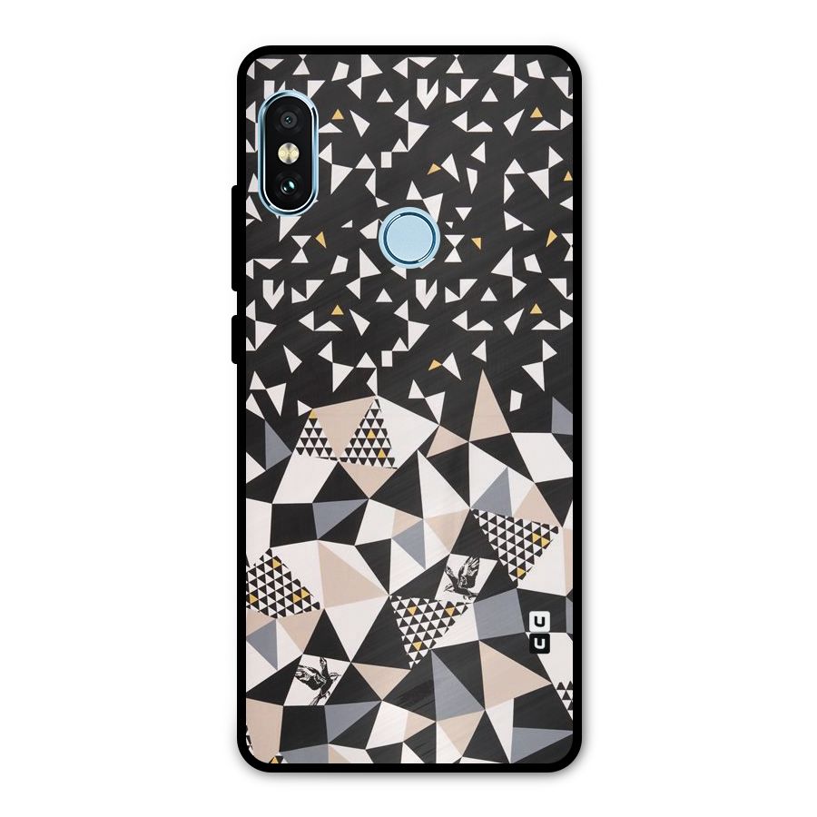 Abstract Varied Triangles Metal Back Case for Redmi Note 5 Pro