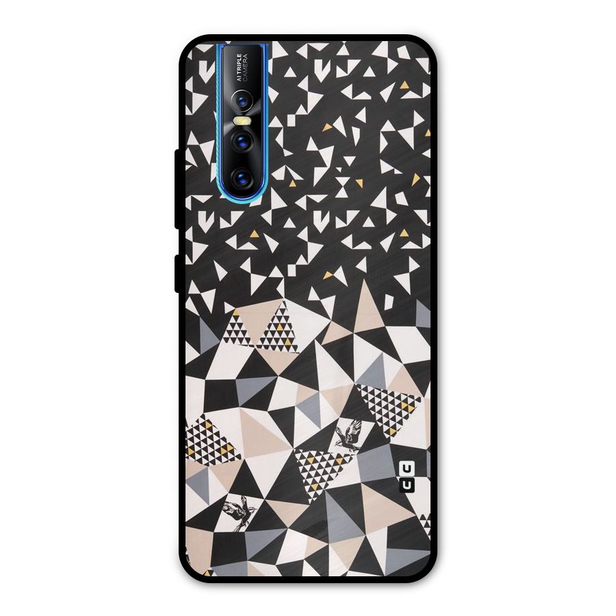 Abstract Varied Triangles Metal Back Case for Vivo V15 Pro