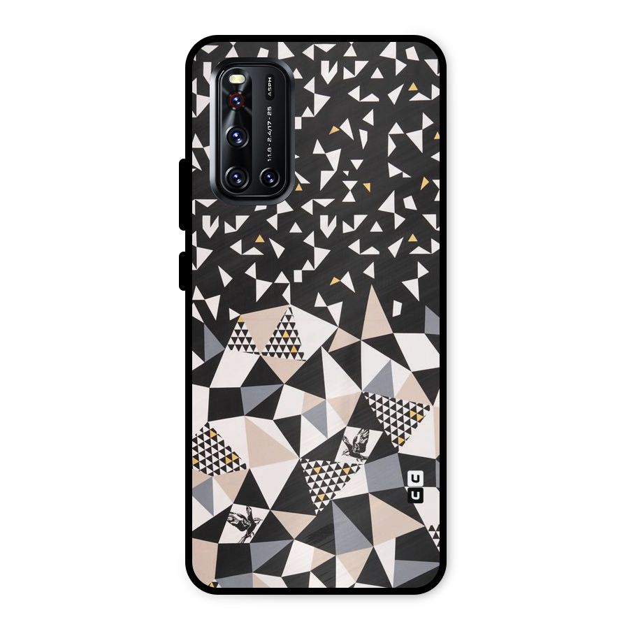 Abstract Varied Triangles Metal Back Case for Vivo V19