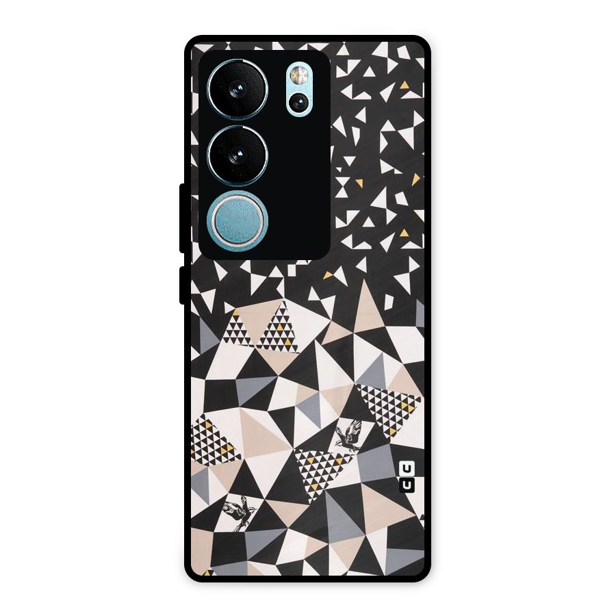 Abstract Varied Triangles Metal Back Case for Vivo V29