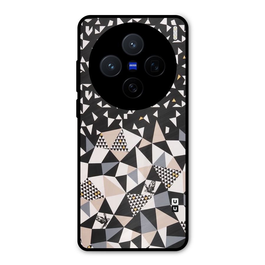 Abstract Varied Triangles Metal Back Case for Vivo X200