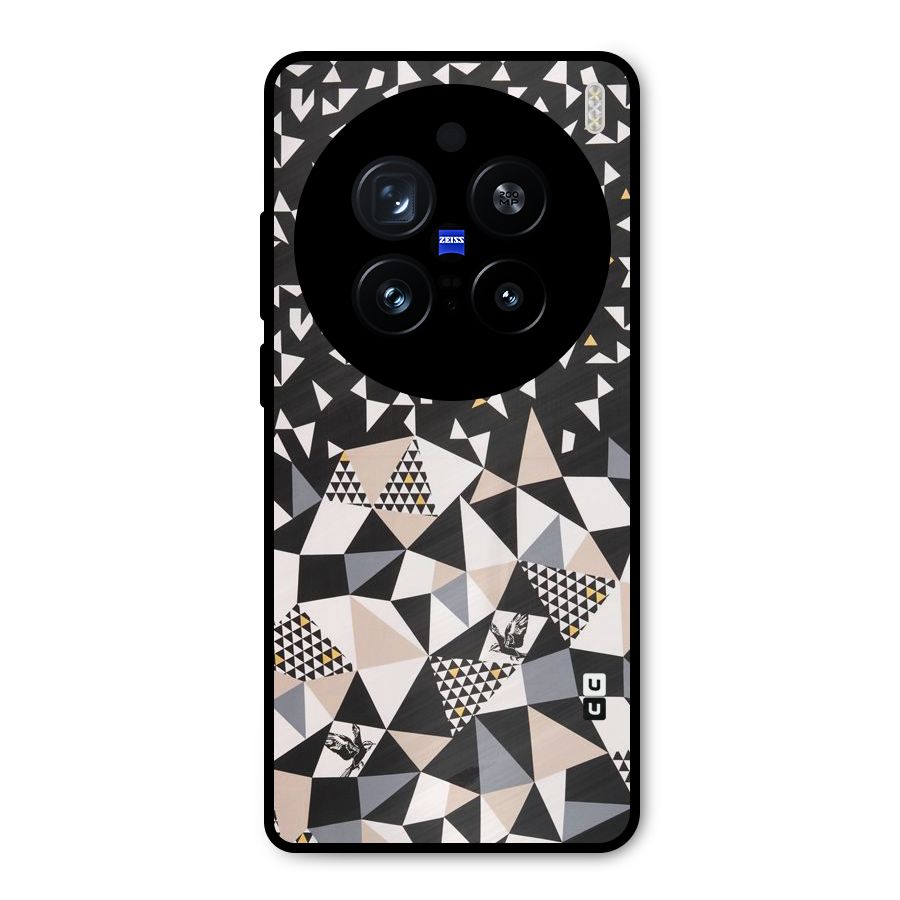 Abstract Varied Triangles Metal Back Case for Vivo X200 Pro