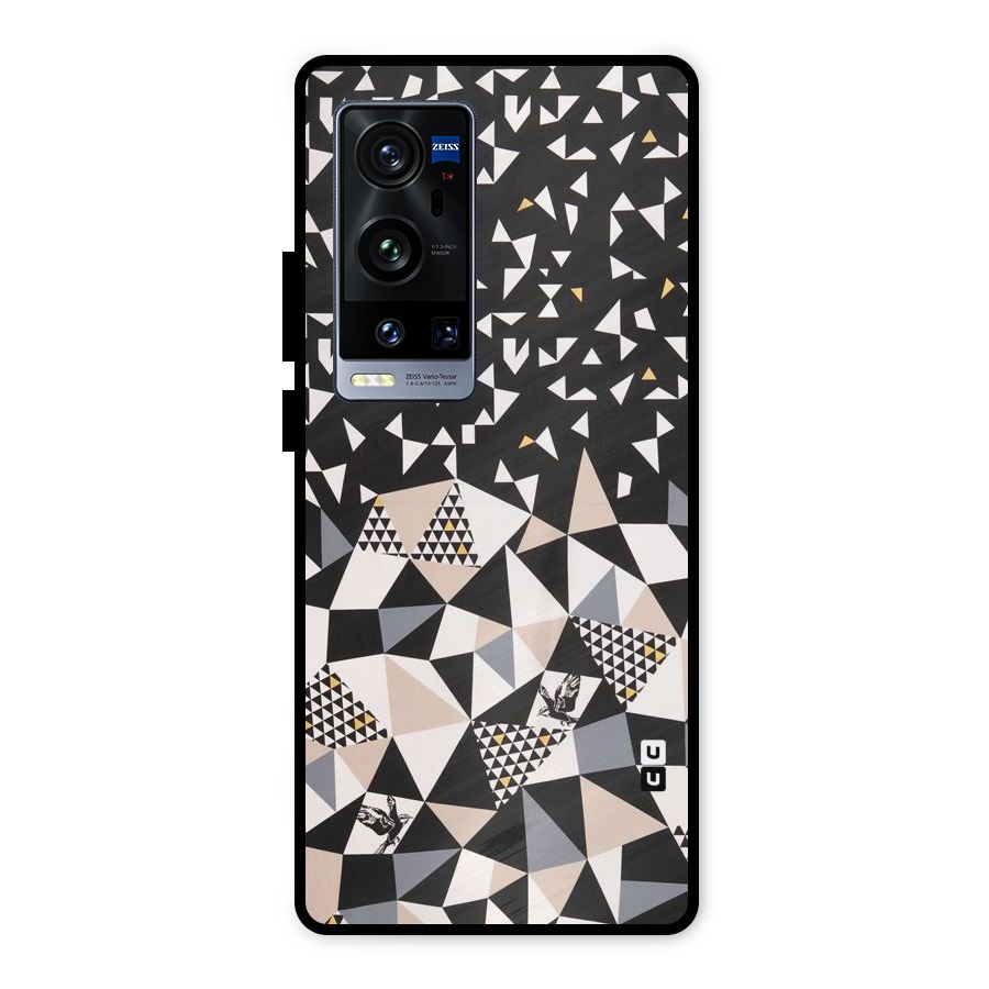 Abstract Varied Triangles Metal Back Case for Vivo X60 Pro Plus