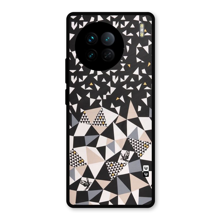 Abstract Varied Triangles Metal Back Case for Vivo X90