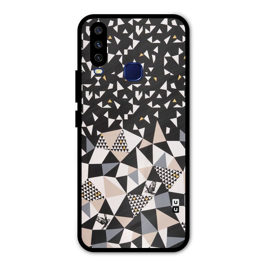 Abstract Varied Triangles Metal Back Case for Vivo Y15