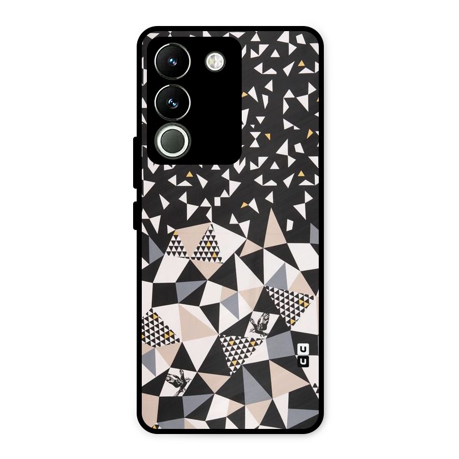 Abstract Varied Triangles Metal Back Case for Vivo Y200