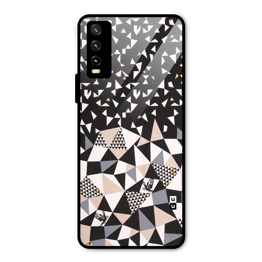 Abstract Varied Triangles Metal Back Case for Vivo Y20g
