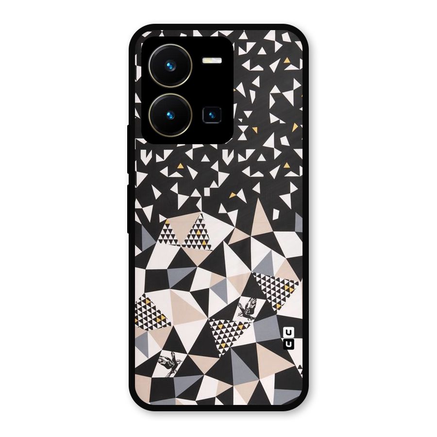 Abstract Varied Triangles Metal Back Case for Vivo Y35