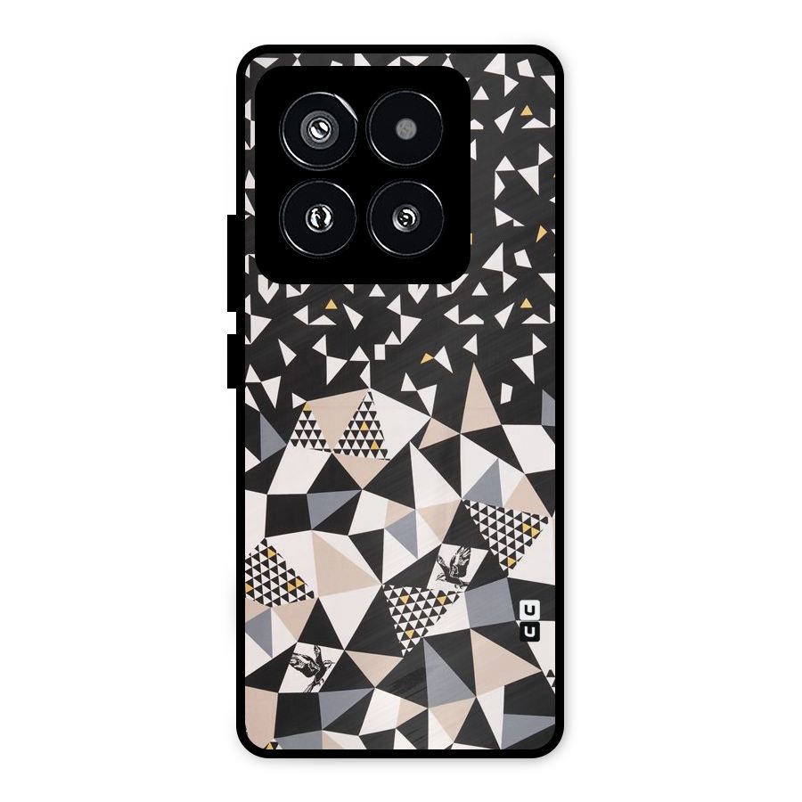 Abstract Varied Triangles Metal Back Case for Xiaomi 14 Pro