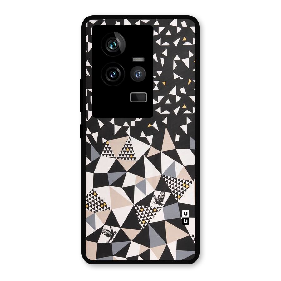Abstract Varied Triangles Metal Back Case for iQOO 11 5G