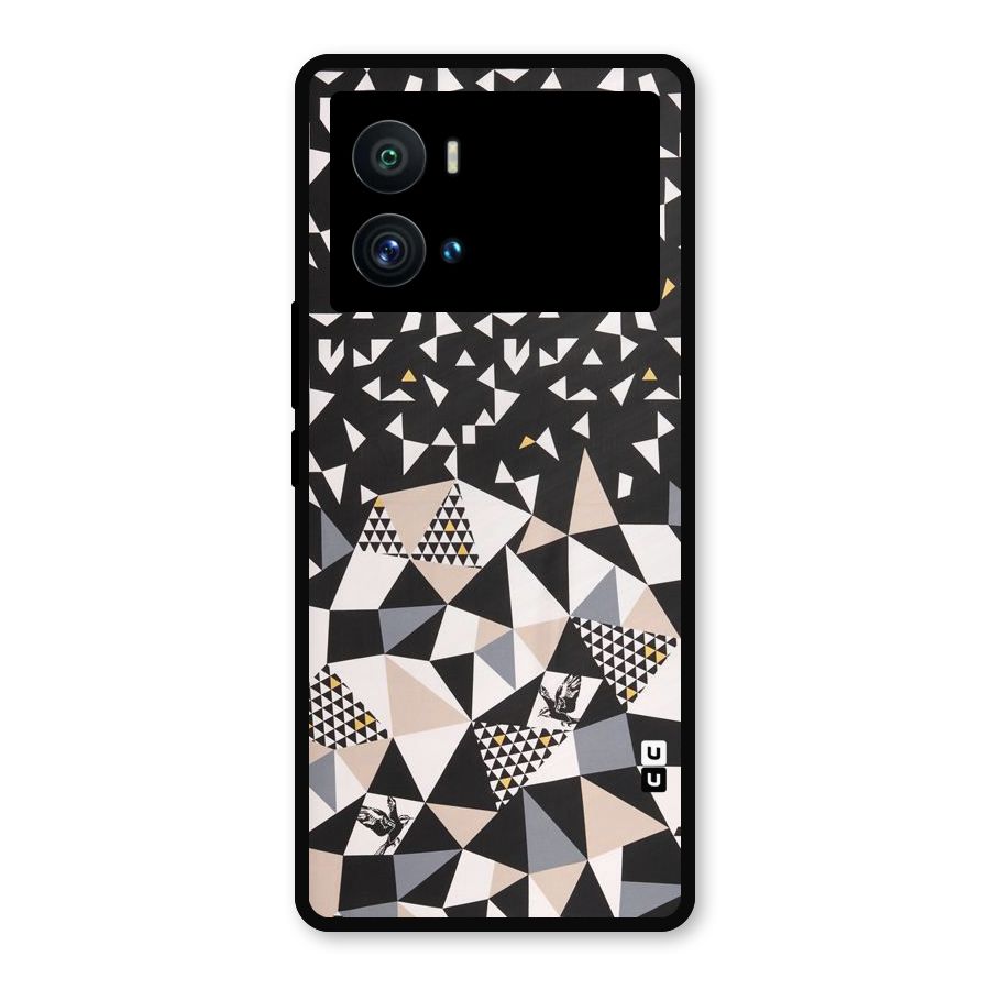 Abstract Varied Triangles Metal Back Case for iQOO 9 Pro