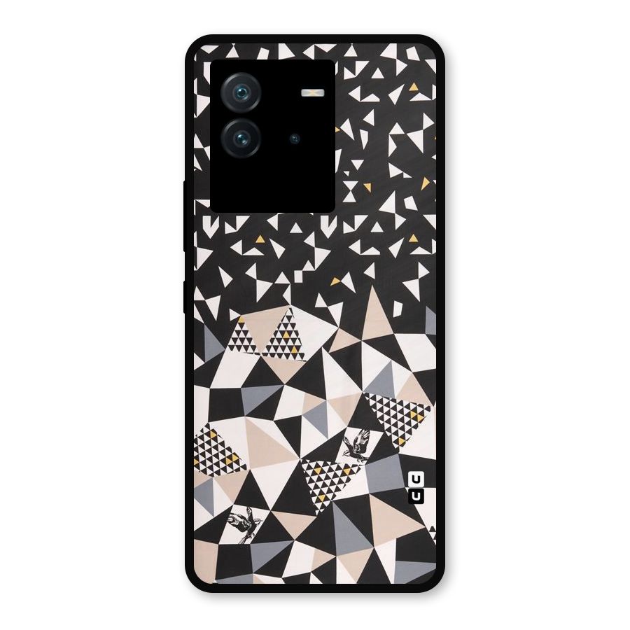 Abstract Varied Triangles Metal Back Case for iQOO Neo 6 5G