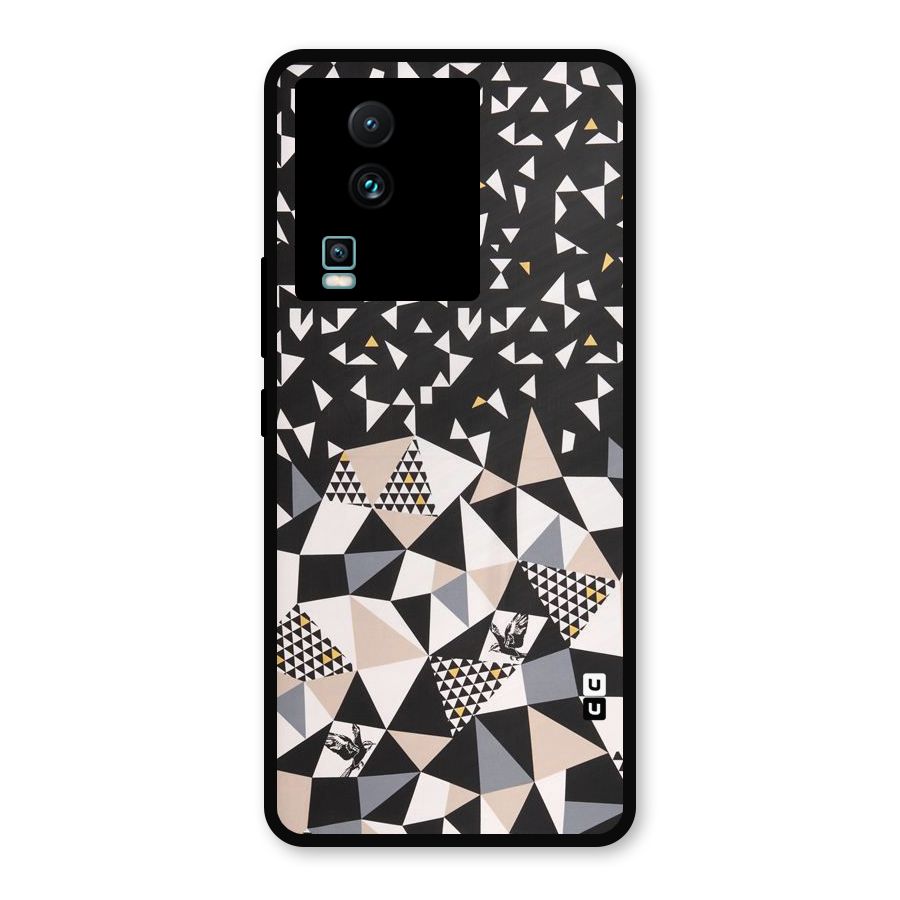 Abstract Varied Triangles Metal Back Case for iQOO Neo 7 Pro