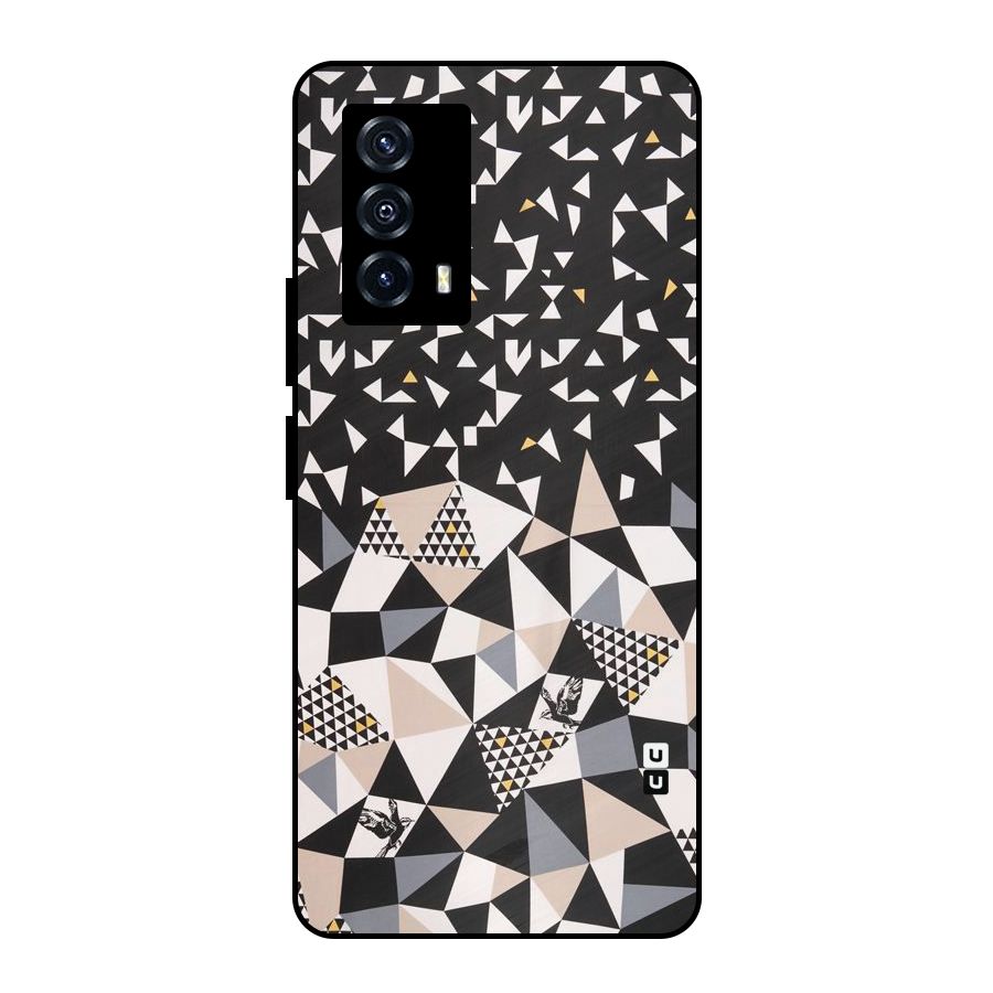 Abstract Varied Triangles Metal Back Case for iQOO Z5