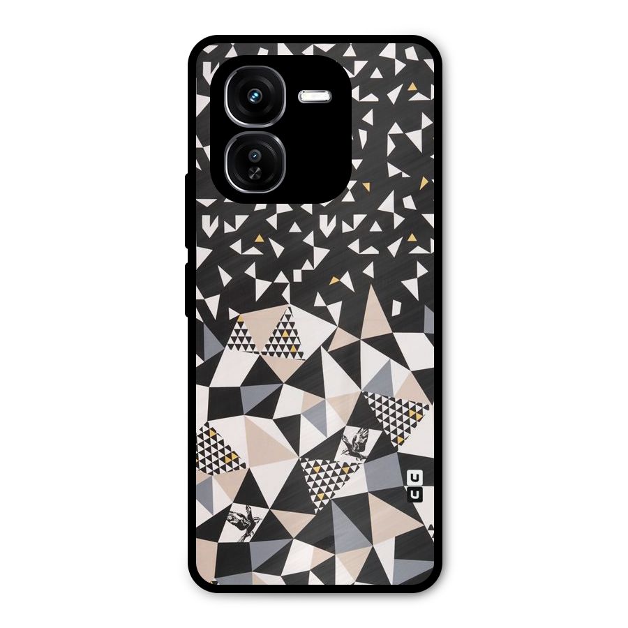 Abstract Varied Triangles Metal Back Case for iQOO Z9x