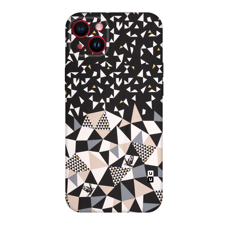 Abstract Varied Triangles Original Polycarbonate Back Case for iPhone 14 Plus