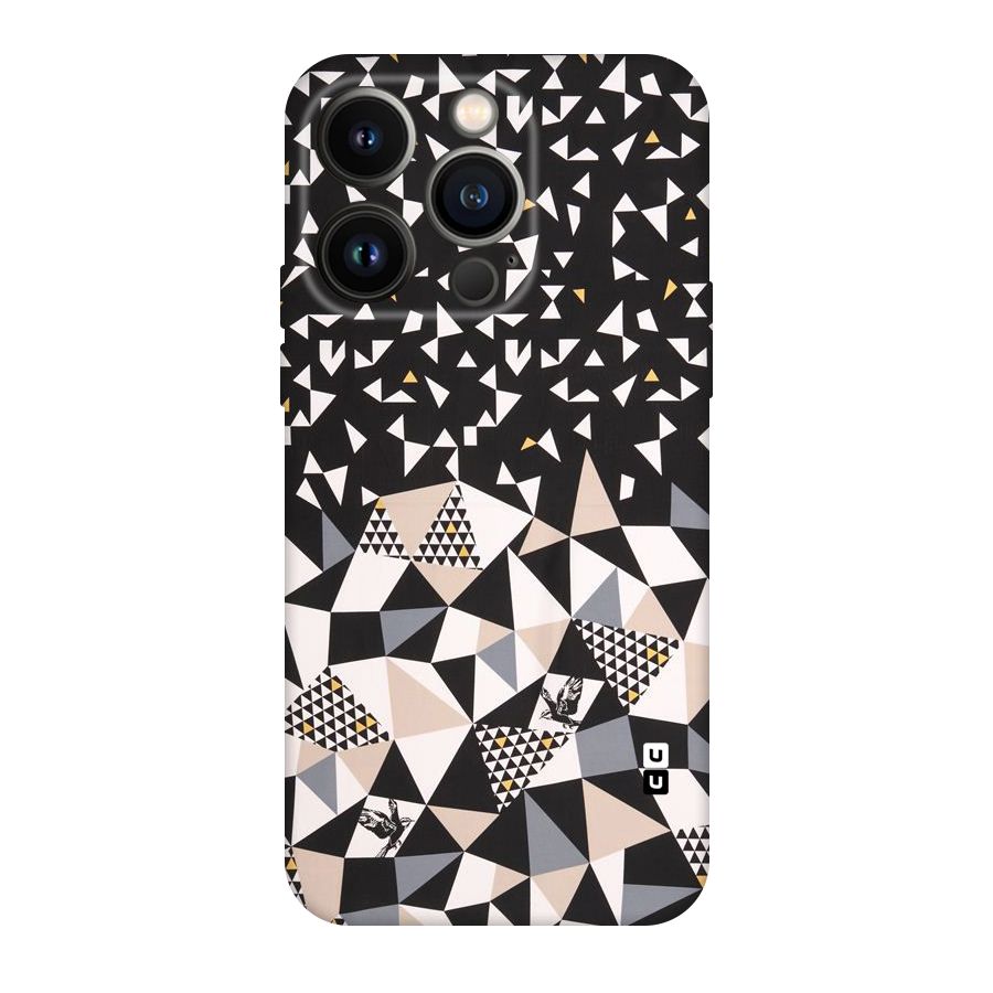 Abstract Varied Triangles Original Polycarbonate Back Case for iPhone 14 Pro