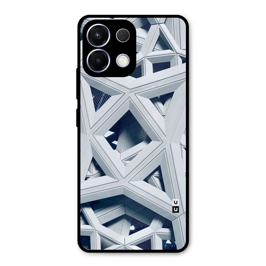 Abstract White Lines Metal Back Case for Oppo K13