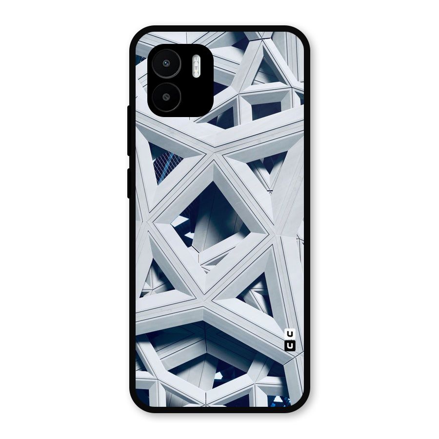 Abstract White Lines Metal Back Case for Redmi A2