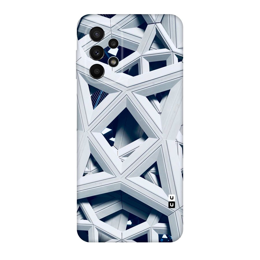 Abstract White Lines Original Polycarbonate Back Case for Galaxy A23