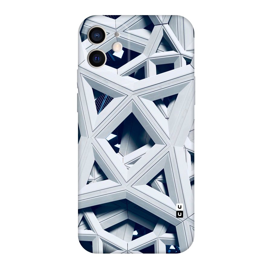 Abstract White Lines Original Polycarbonate Back Case for iPhone 12