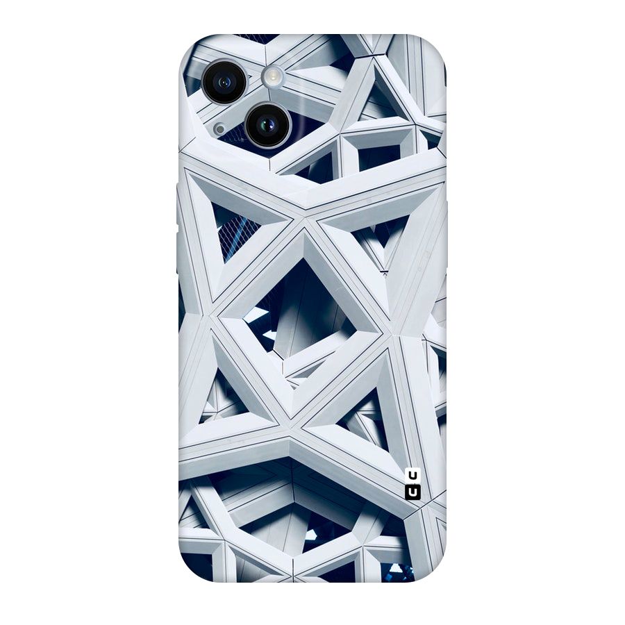 Abstract White Lines Original Polycarbonate Back Case for iPhone 14