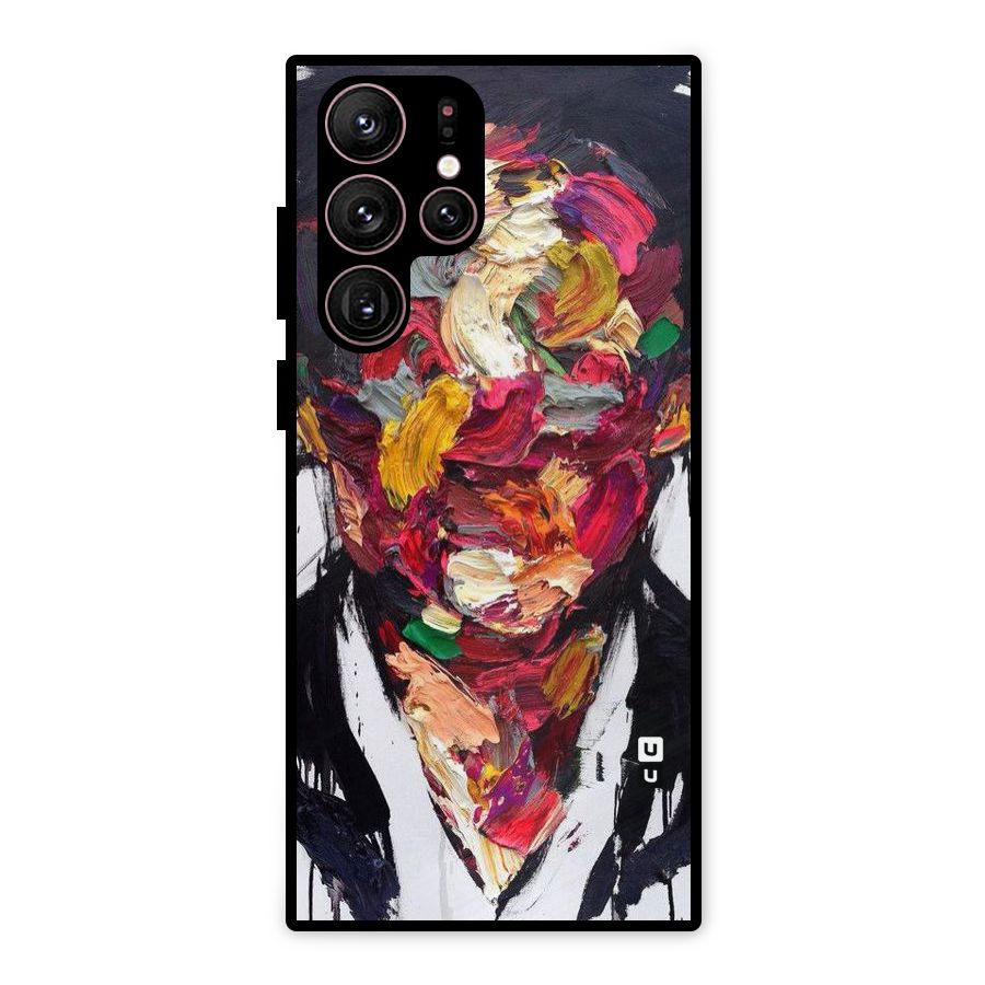 Acrylic Face Metal Back Case for Galaxy S22 Ultra 5G