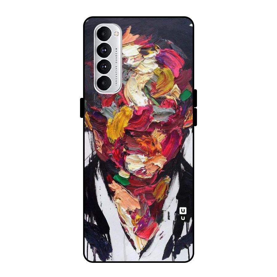 Acrylic Face Metal Back Case for Oppo Reno4 Pro