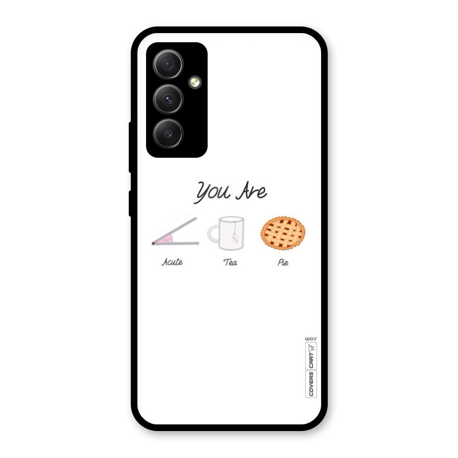 Acute Tea Pie Glass Back Case for Galaxy A34