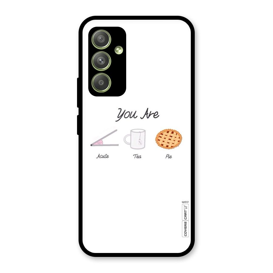 Acute Tea Pie Glass Back Case for Galaxy A54