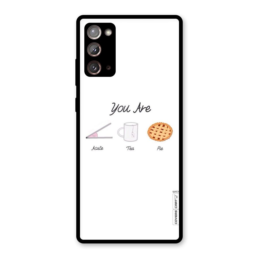 Acute Tea Pie Glass Back Case for Galaxy Note 20