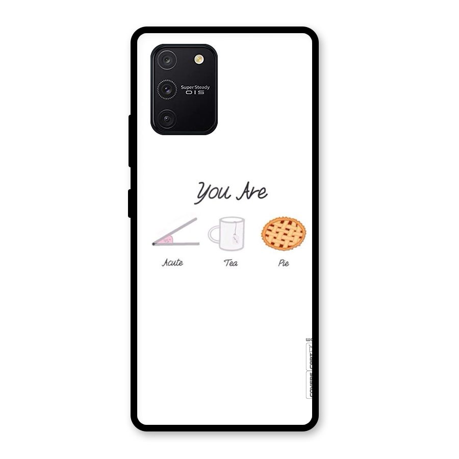 Acute Tea Pie Glass Back Case for Galaxy S10 Lite
