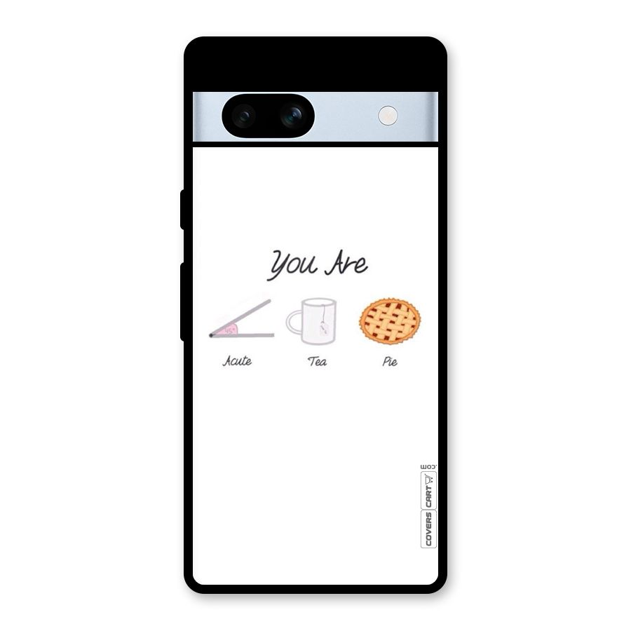 Acute Tea Pie Glass Back Case for Google Pixel 7a