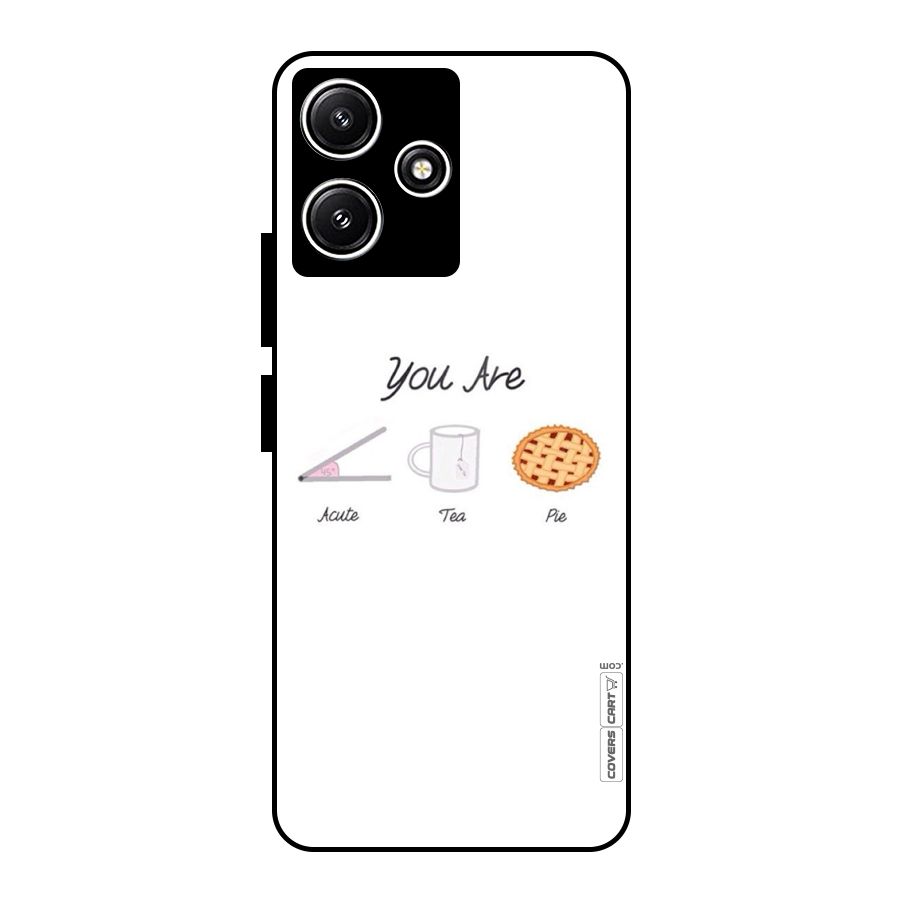 Acute Tea Pie Glass Back Case for Poco M6 Pro
