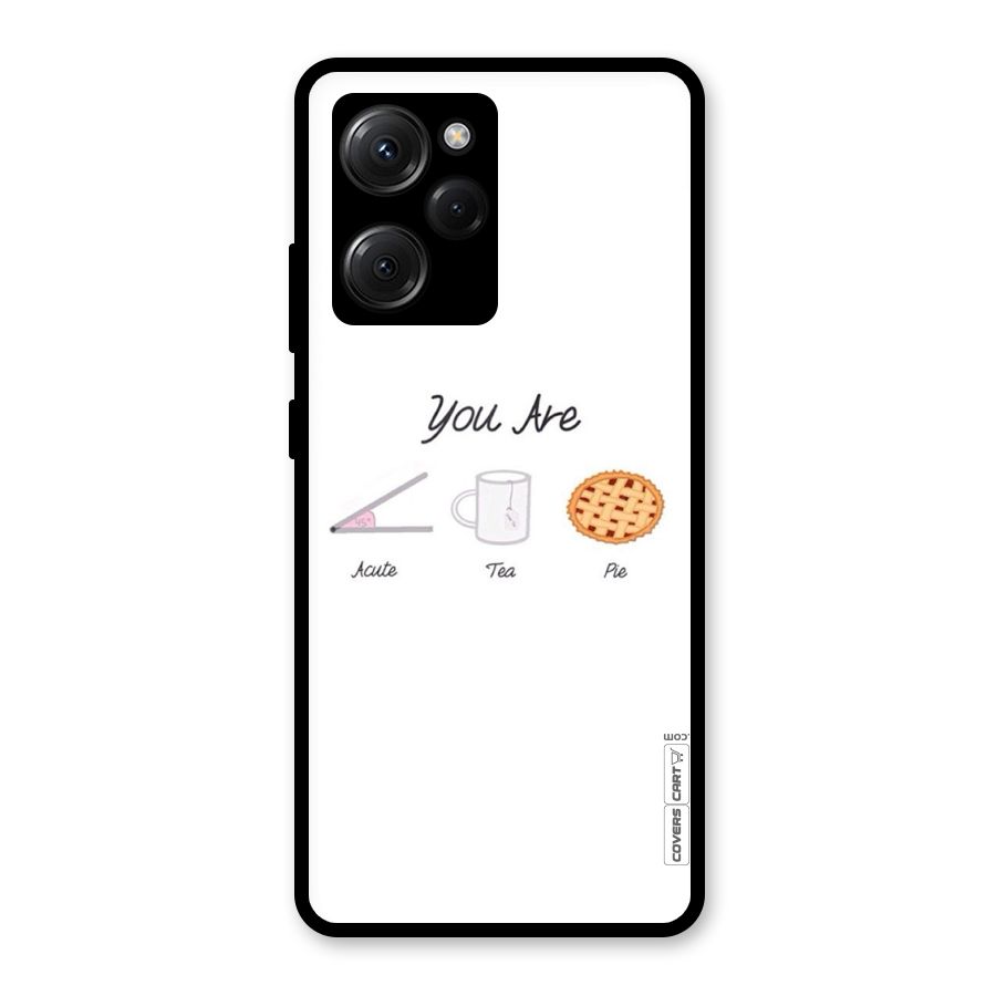 Acute Tea Pie Glass Back Case for Poco X5 Pro