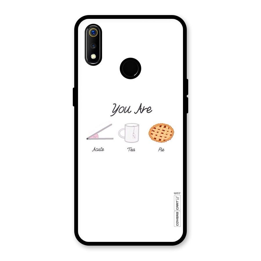 Acute Tea Pie Glass Back Case for Realme 3i
