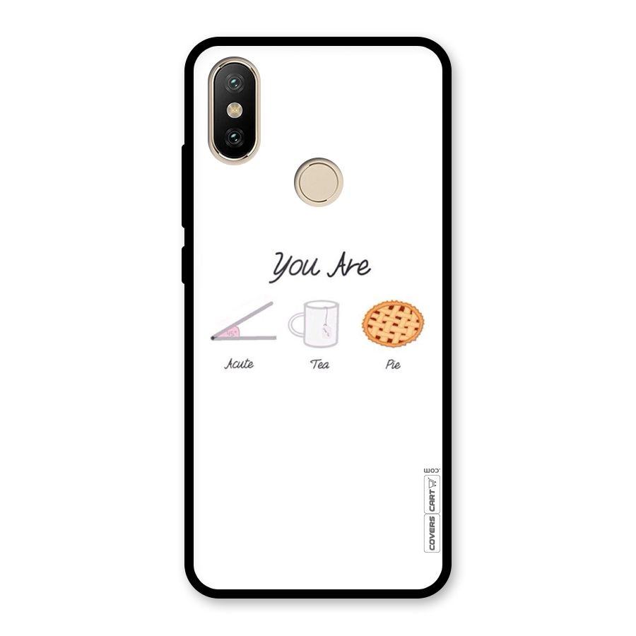 Acute Tea Pie Glass Back Case for Redmi A2