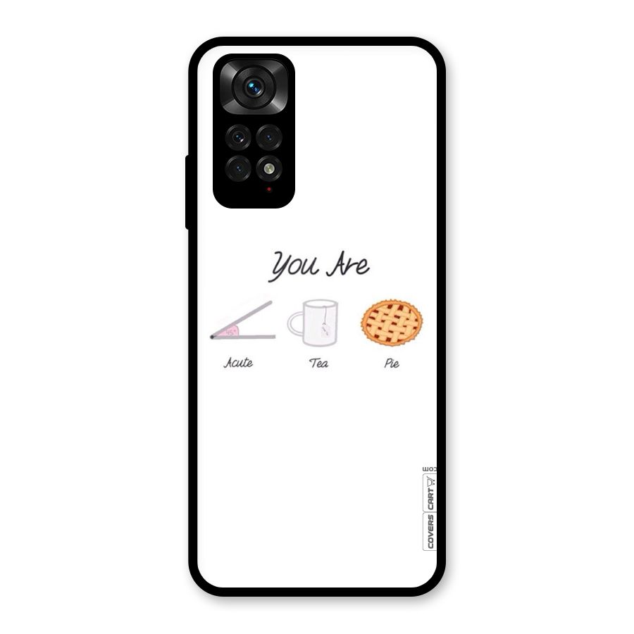 Acute Tea Pie Glass Back Case for Redmi Note 11S