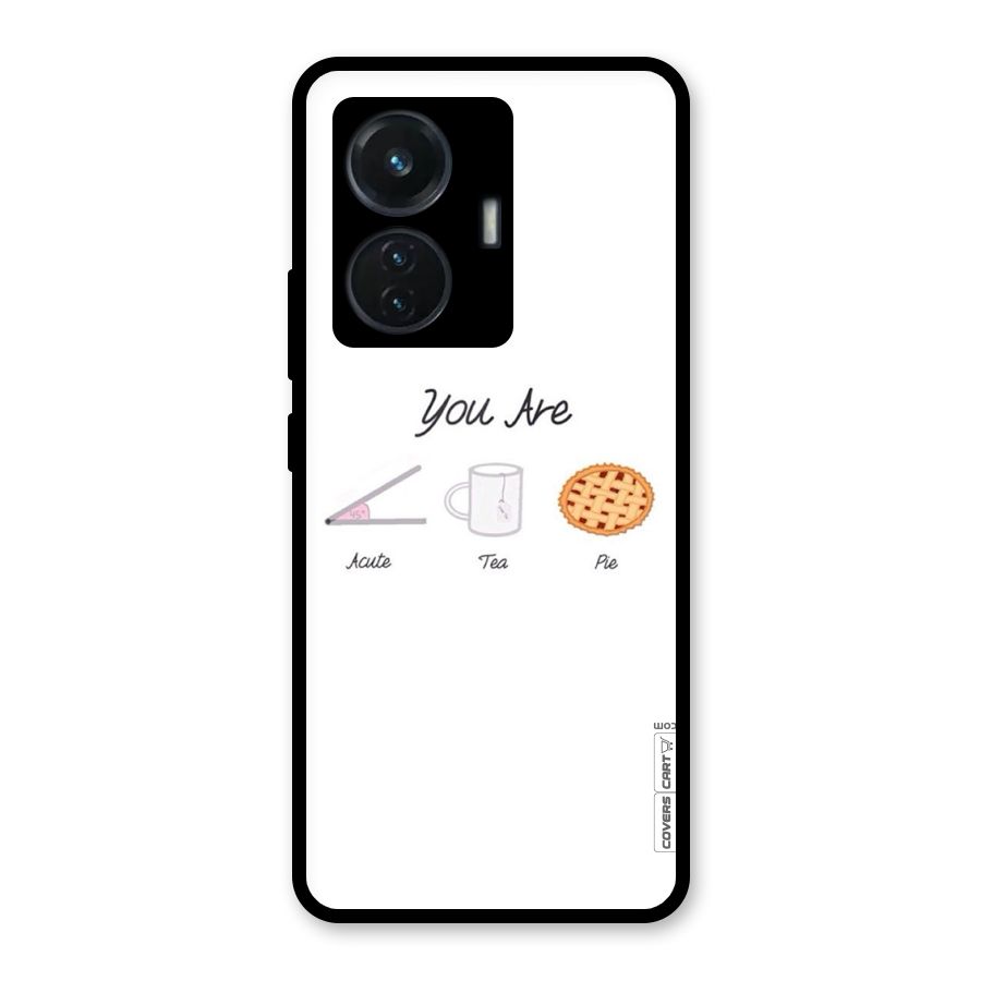 Acute Tea Pie Glass Back Case for Vivo T1 44W