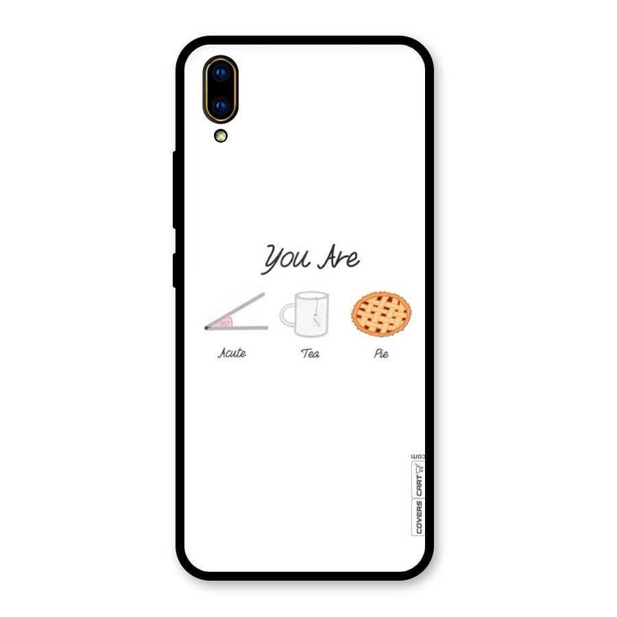 Acute Tea Pie Glass Back Case for Vivo V11 Pro