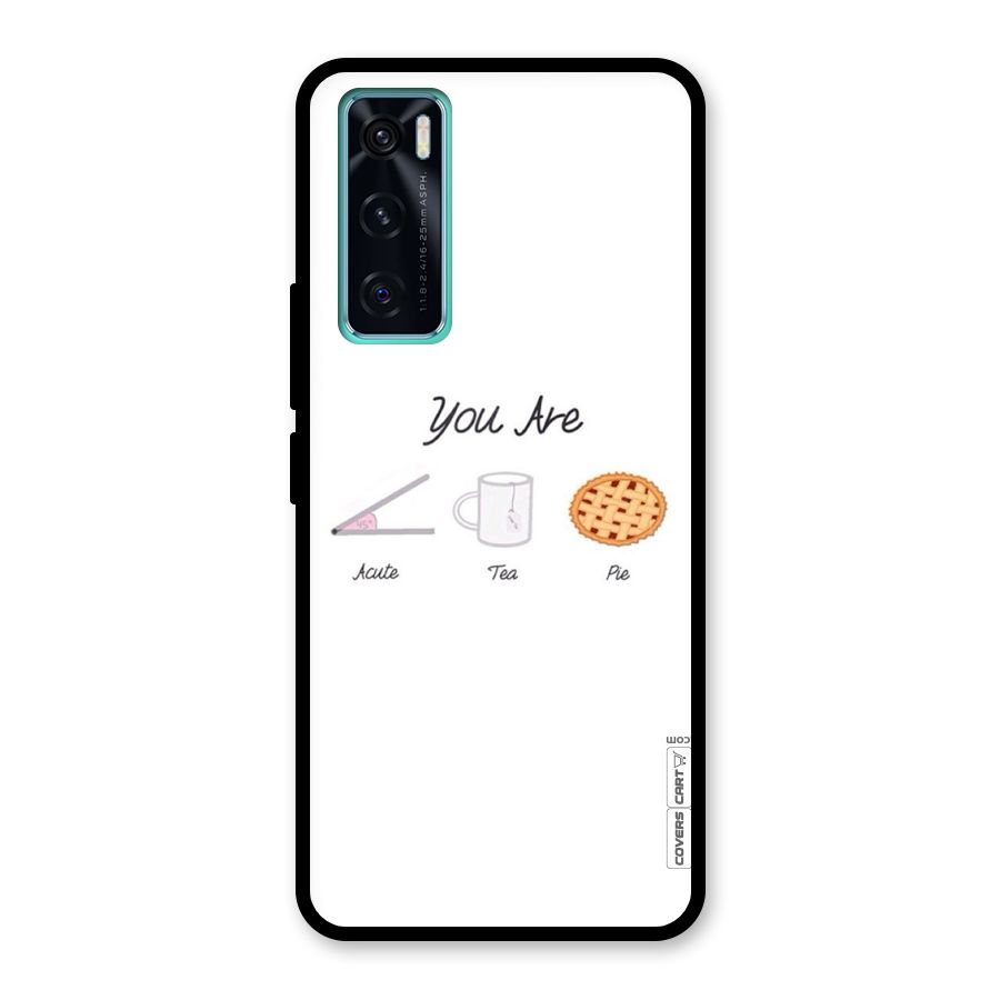 Acute Tea Pie Glass Back Case for Vivo V20 SE
