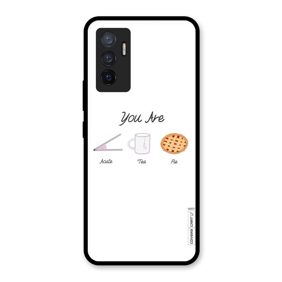 Acute Tea Pie Glass Back Case for Vivo V23e
