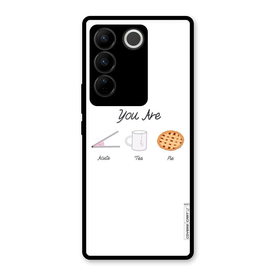 Acute Tea Pie Glass Back Case for Vivo V27