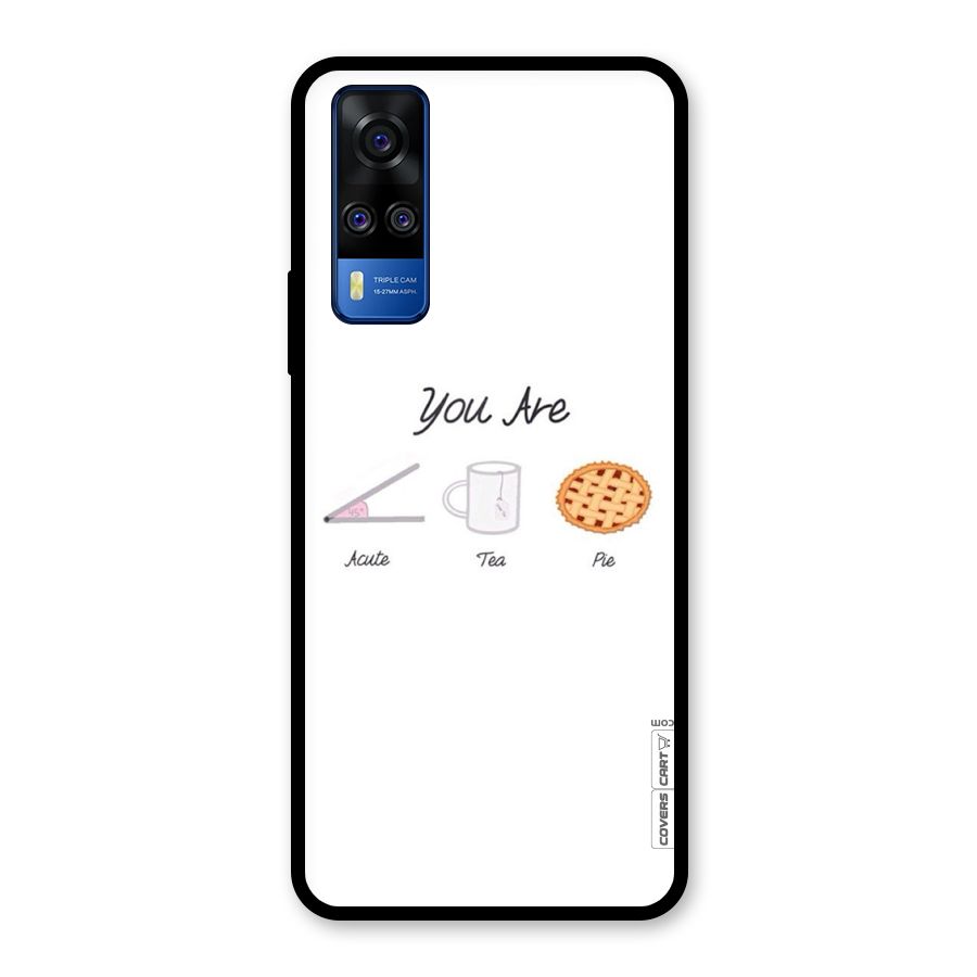 Acute Tea Pie Glass Back Case for Vivo Y31